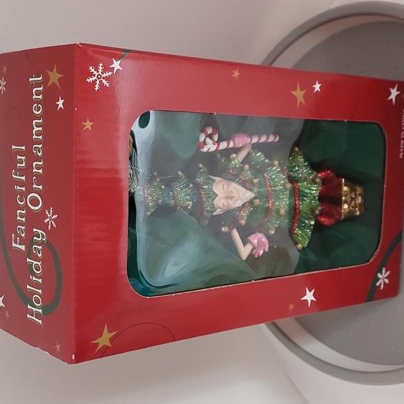 NIB Christmas Elf Fanciful Holiday Ornament - Picture 3 of 6